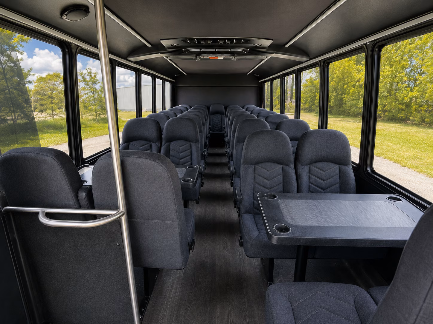 antioch 18 passenger minibus interior