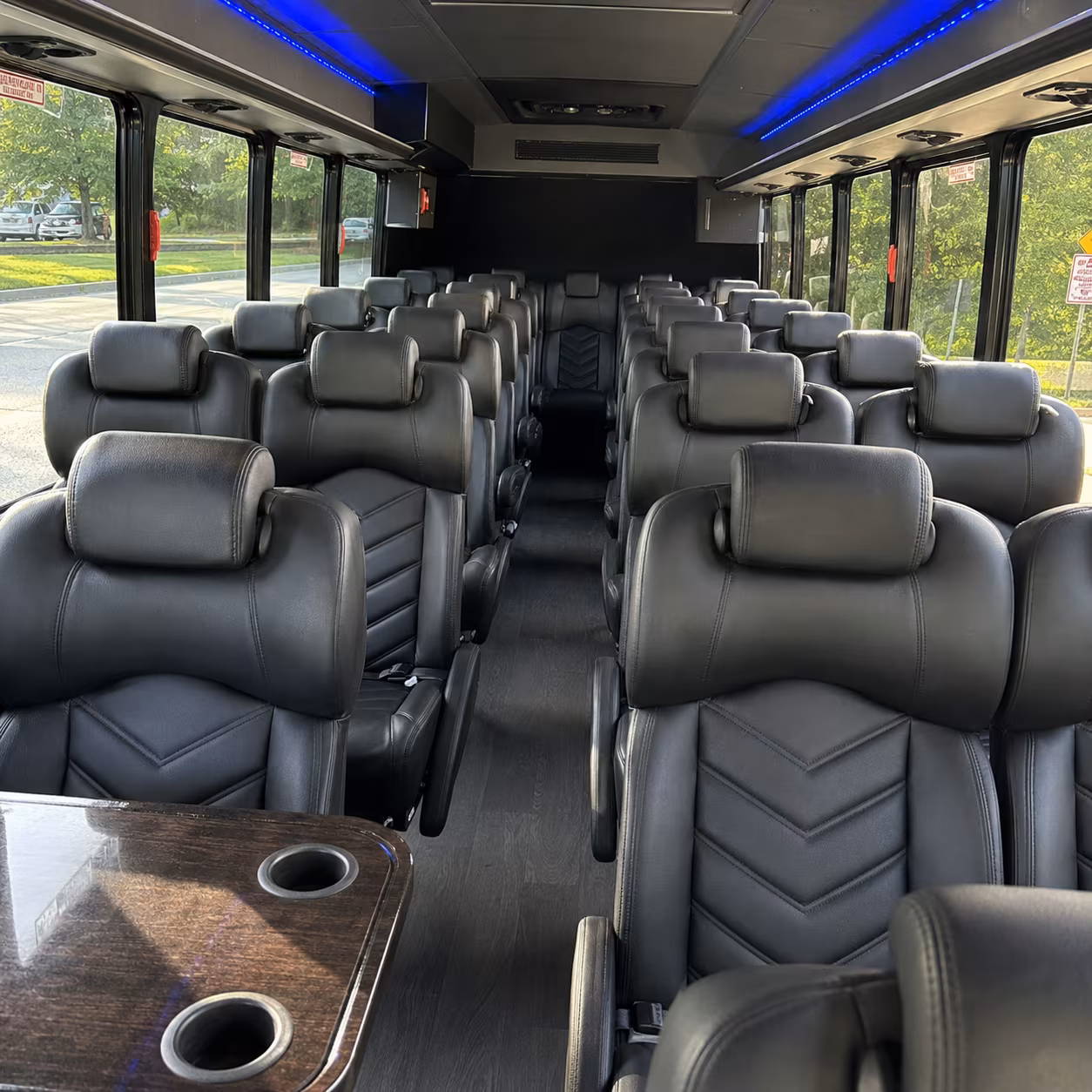 antioch 25 passenger minibus inside