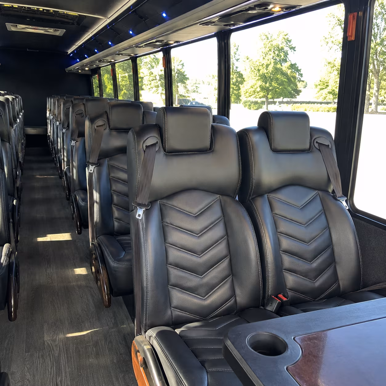 antioch 28 passenger minibus inside