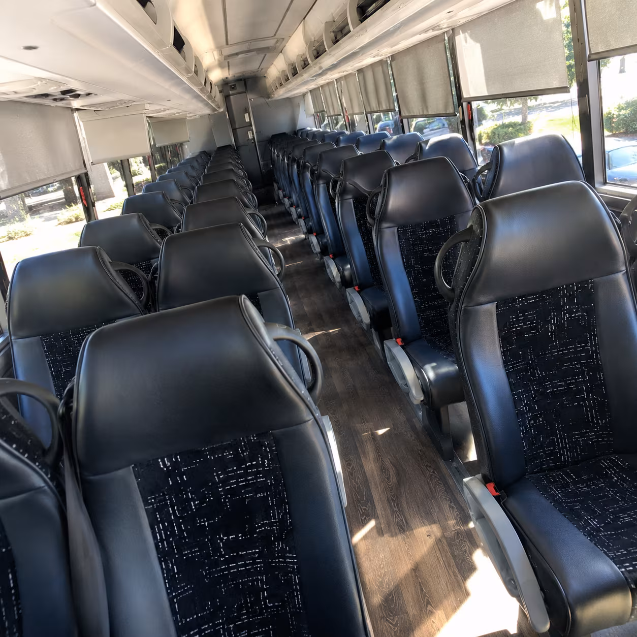 antioch 56 passenger charter bus inside