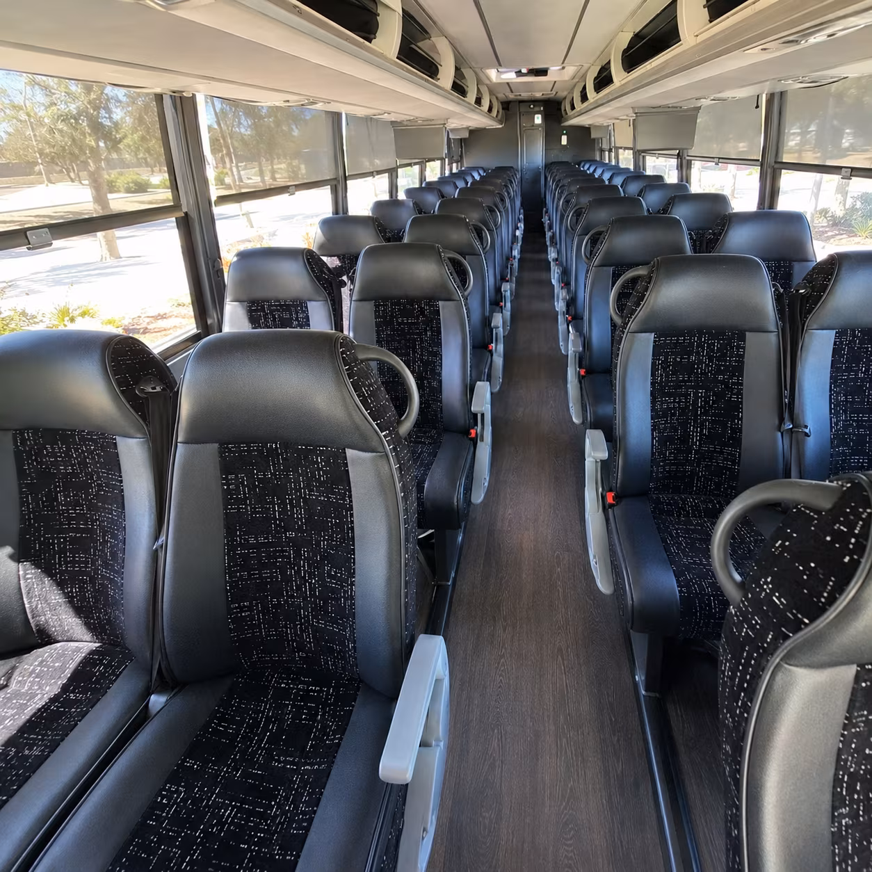 antioch 56 passenger charter bus interior