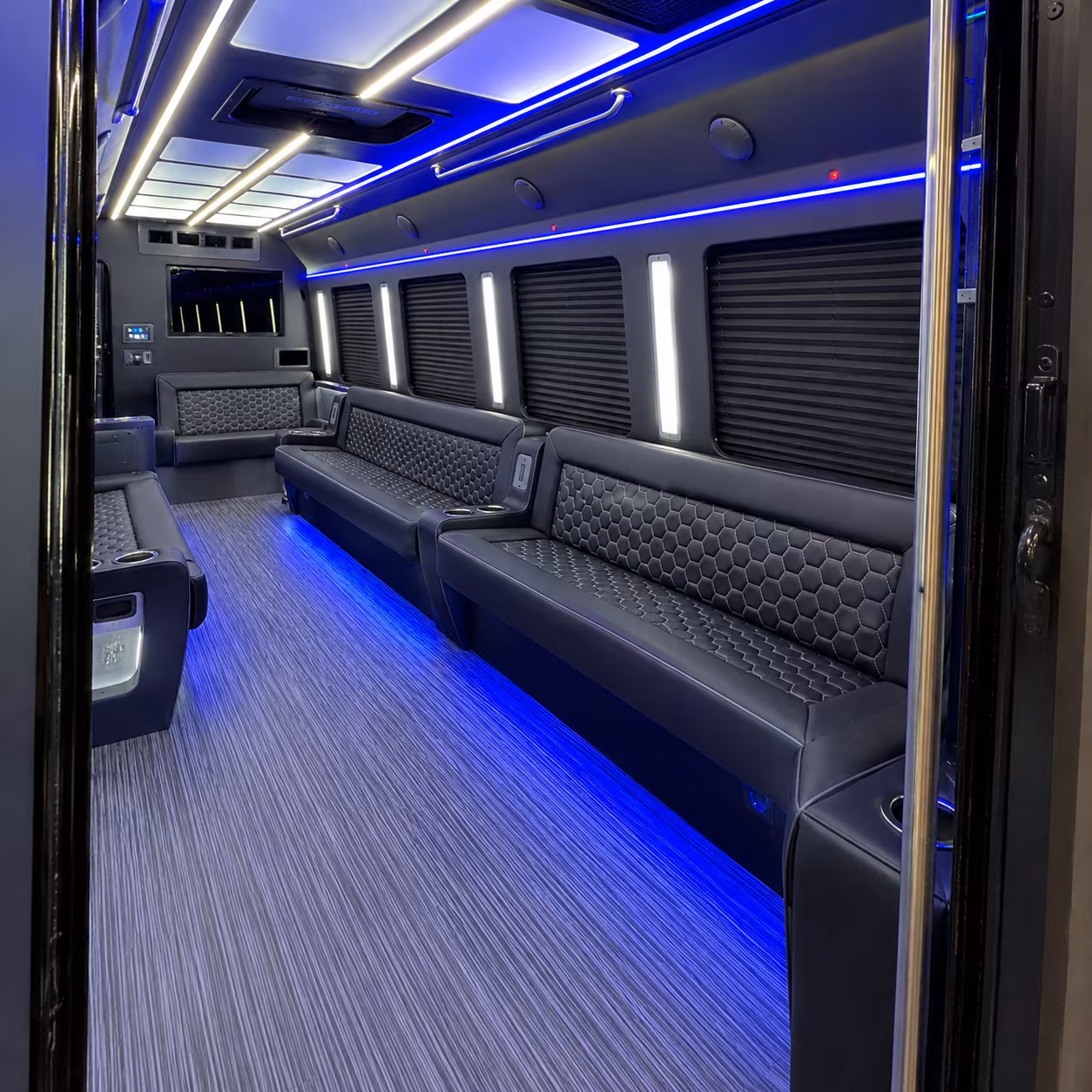 antioch party bus rental interior